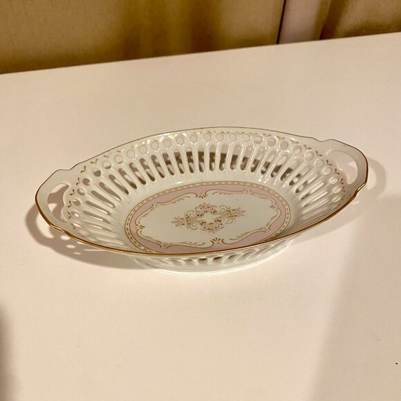 Kaiser Germany Arlette Pattern Pierced‎ Dish by K. Nossek 7x4.5 - Picture 4 of 4